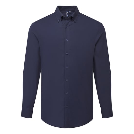 Premier Heren Supreme Oxford Formeel Overhemd Met Lange Mouwen (Marine) - Image 1