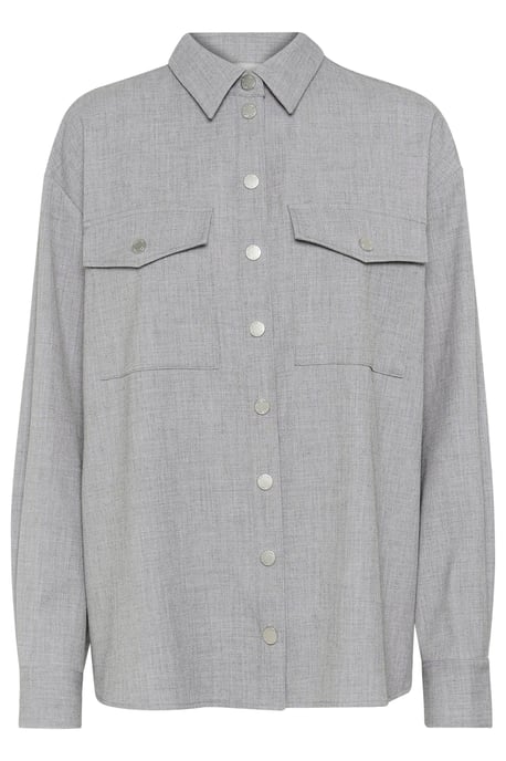 Shirt met lange mouwen Oversize fit grey - Image 5