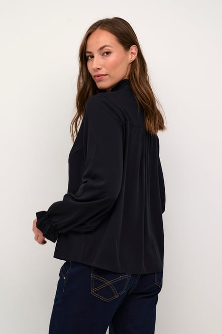 Overhemd met lang mouwen Straight fit black - Image 4