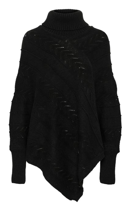 Poncho Loose fit black - Image 4