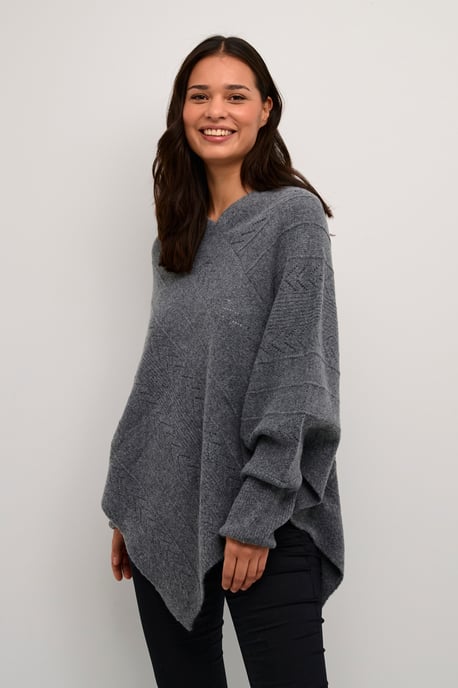 Poncho Loose fit melange - Image 2