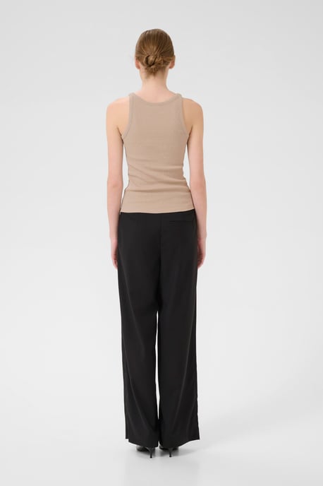Jersey top Slim fit beige - Image 5
