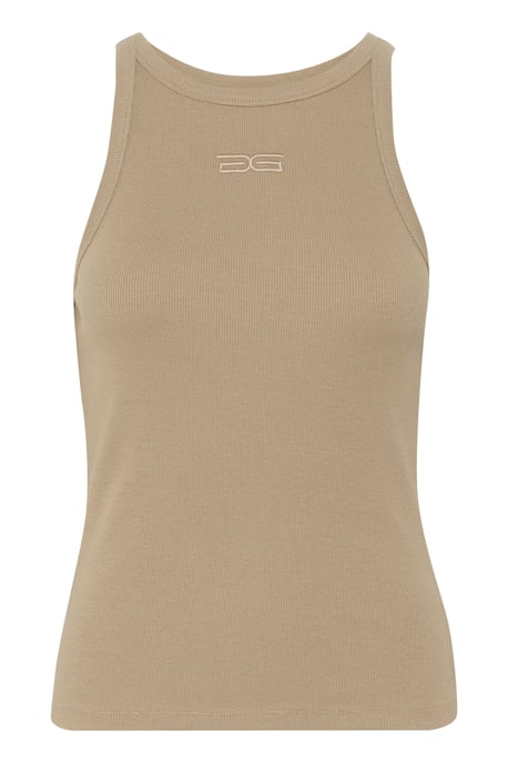 Jersey top Slim fit beige - Image 5