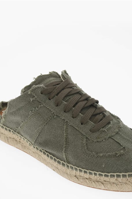 MM22 Open Back Katoenen Lage Sneakers in Groen - Image 4