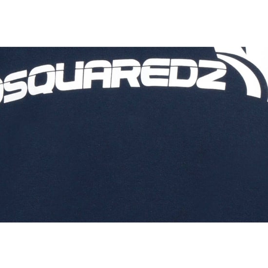 Dsquared2 Bold Maple Leaf Logo Marineblauwe Sweatshirt - Image 4