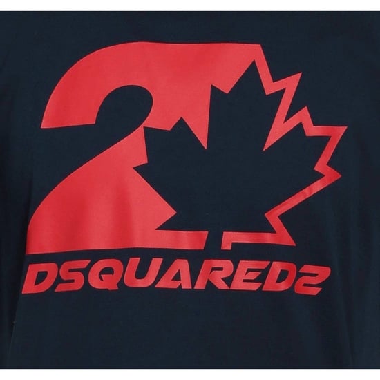 Dsquared2 Cool Fit Maple Leaf Donker Marineblauw T-shirt - Image 4
