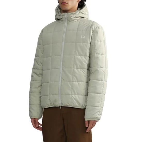 Fred Perry Grid Detail Geïsoleerd Licht Oyster Wit Jack - Image 3