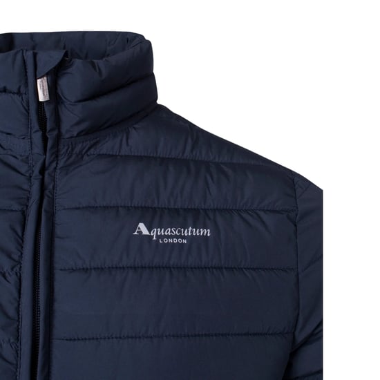Aquascutum Active 100GR Mock Neck marineblauwe jas - Image 3