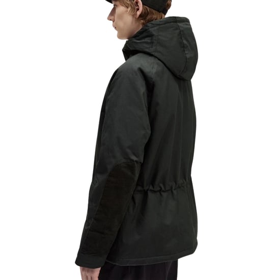 Fred Perry korte snorkel nachtgroene parka jas - Image 4