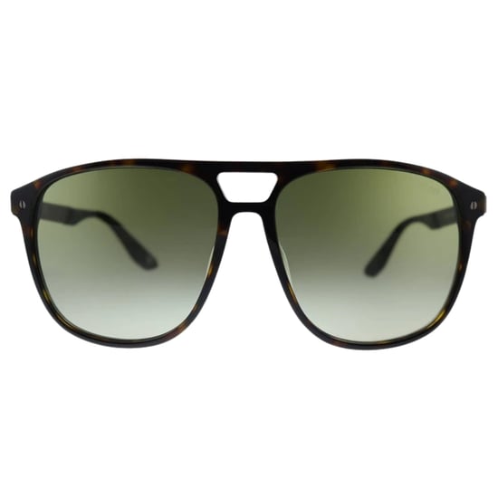 BMW Dark Havana Brown Frame Gradient Green Lens Zonnebril - Image 1
