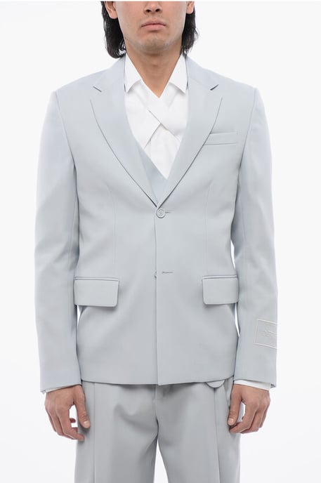 Relax Fit Blazer met klepzakken in lichtblauw - Image 1