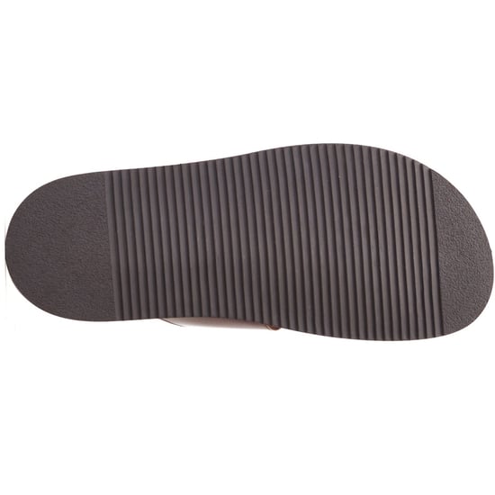 Base London Maven Leren Heren Sandalen In Gebrand Bruin - Image 3