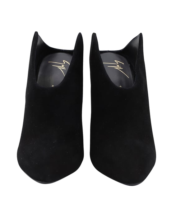 Giuseppe Zanotti Olinda Puntige Teen Muilen in Zwart Suède - Image 2