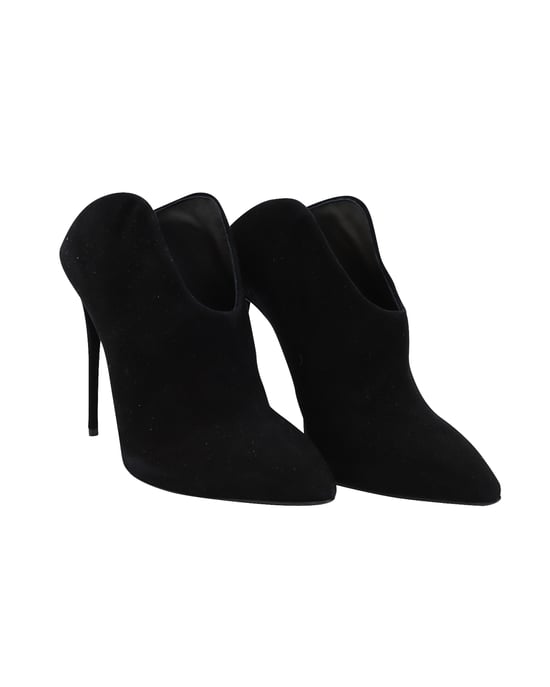 Giuseppe Zanotti Olinda Puntige Teen Muilen in Zwart Suède - Image 4