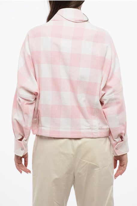 ARCHIEF Buffalo Checked TIMBER SUMMER Overshirt met Voorkant in Bianco, Rosa - Image 2