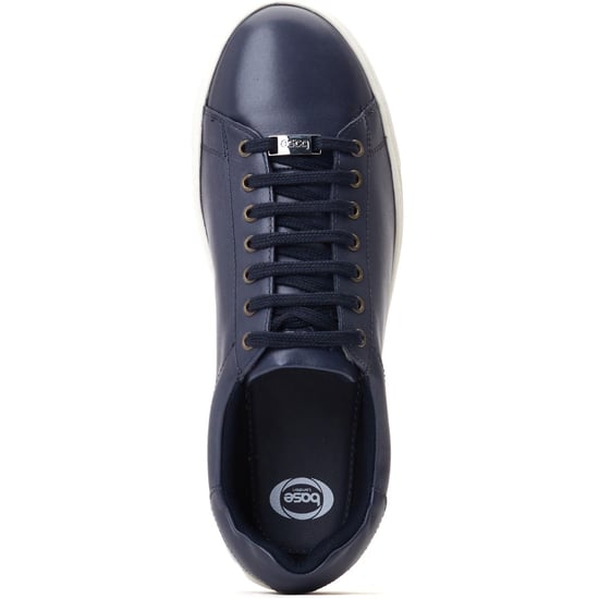 Base London Tucker leren herenschoenen in marineblauw - Image 4