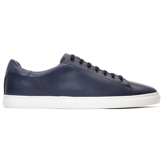 Base London Tucker leren herenschoenen in marineblauw - Image 5