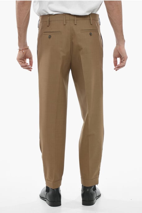 Slim Fit JAMIE Chino-broek met enkelritsen in bruin - Image 2