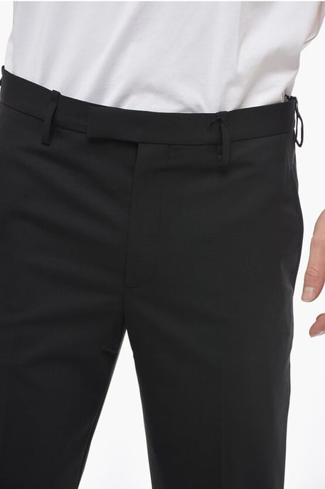 Slim Fit JAMIE Chino-broek met enkelritsen in zwart - Image 3