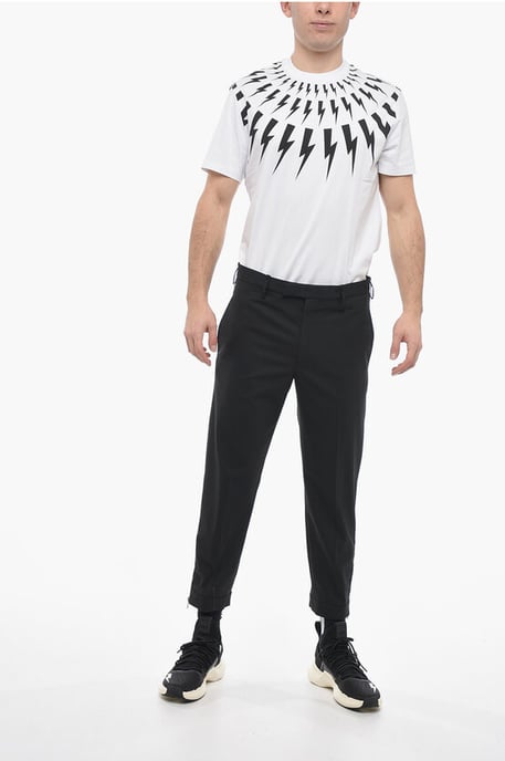 Slim Fit JAMIE Chino-broek met enkelritsen in zwart - Image 4