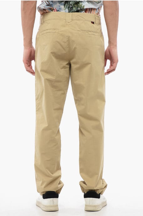 Hoge taille chinobroek in beige - Image 2