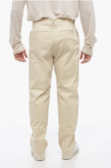 Katoenen CROSS Chino-broek in beige - Image 3