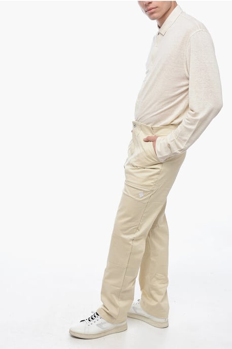 Katoenen CROSS Chino-broek in beige - Image 4