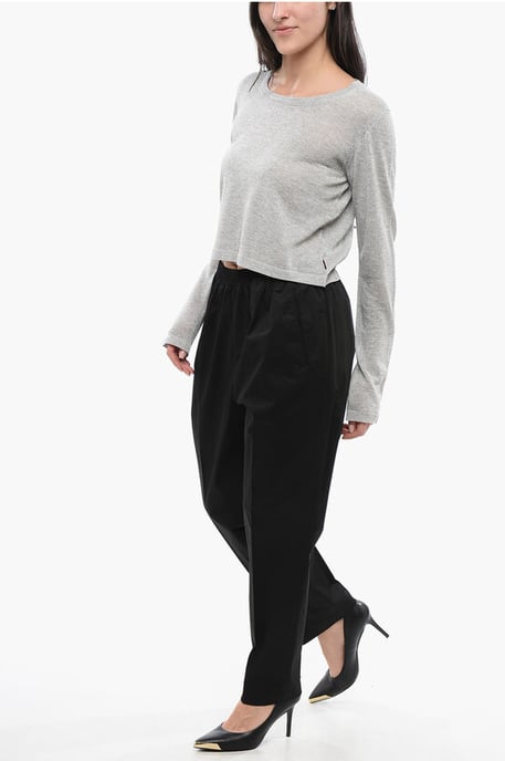 Stretch taille MILITARY Chino in zwart - Image 4