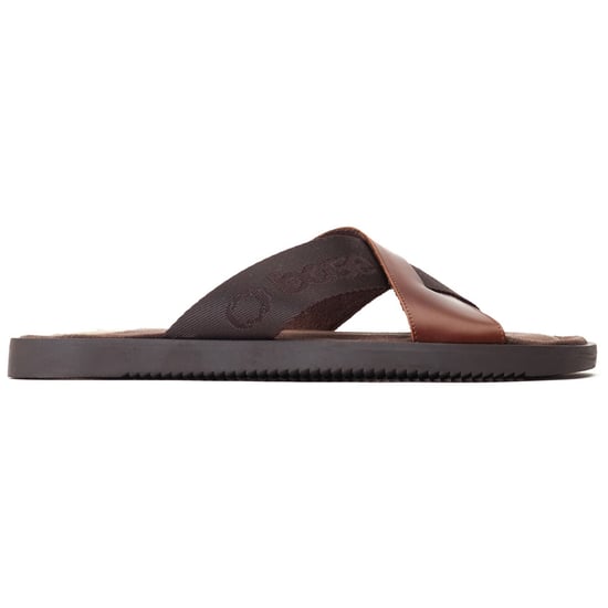 Base London Webb Leren Heren Sandalen In Gebrand Bruin - Image 5