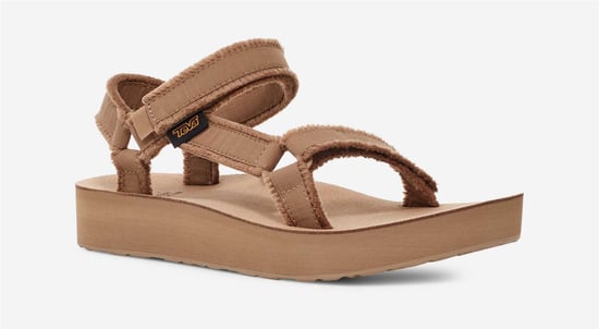 Teva Midform Universal Canvas Dames Beige Sandalen - Image 1