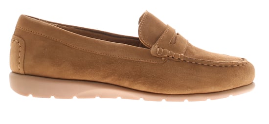 Hush Puppies Dames Instappers Shelby Suede Wedges Lederen Instap Tan - Image 2