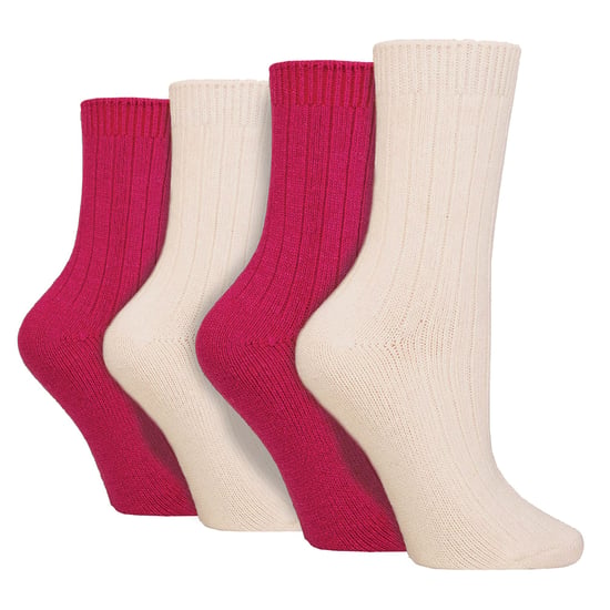 4-Pack Dames Cashmere Biesokken | Ademend Cozy Geribde Wol Bed Sokken - Image 1