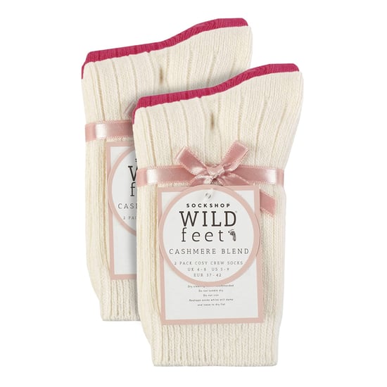 4-Pack Dames Cashmere Biesokken | Ademend Cozy Geribde Wol Bed Sokken - Image 2