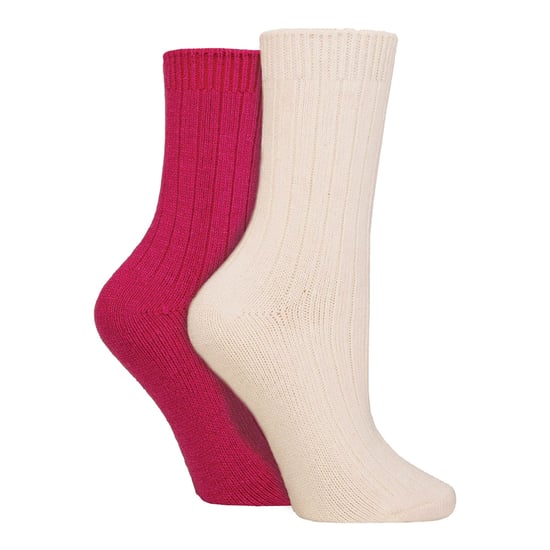 4-Pack Dames Cashmere Biesokken | Ademend Cozy Geribde Wol Bed Sokken - Image 3