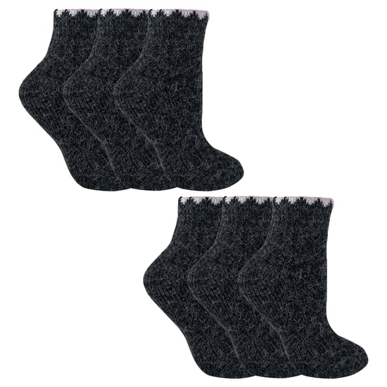 6 Paar Dames Korte Alpaca Wol Vochtregulerende Sokken - Image 1
