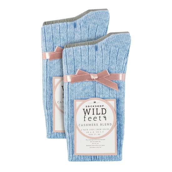 4-Pack Dames Kasjmier Botte Sokken | Ademend Gezellige Geribbelde Wol Bed Sokken - Image 2