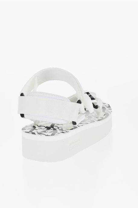 SUICOKE Logoed Fabric Sandalen in Wit - Image 2