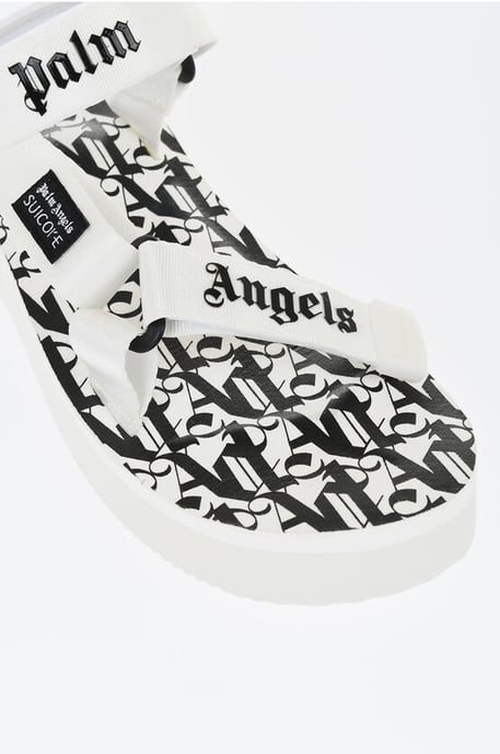 SUICOKE Logoed Fabric Sandalen in Wit - Image 4