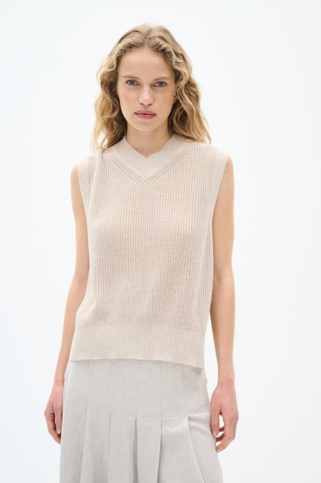 Vest Regular fit beige - Image 4