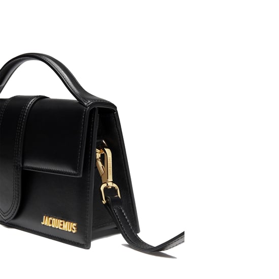 Jacquemus Le Grand Bambino Leren Tas - Goud Logo - Image 3