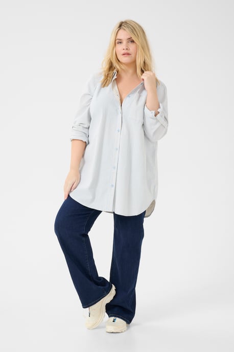 Tuniek Loose fit blue white - Image 1