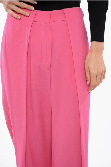 Tapered fit hoge taille broek in roze - Image 2