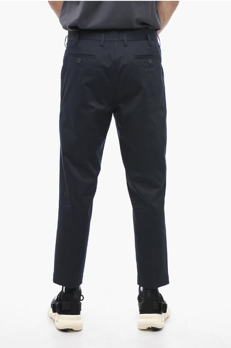 Slim Fit JAMIE-broek met riemlussen in blauw - Image 2