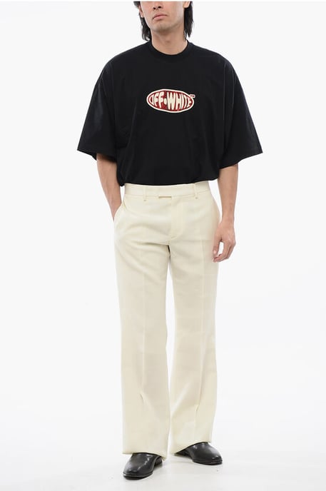 Flare Fit-broek in beige - Image 4