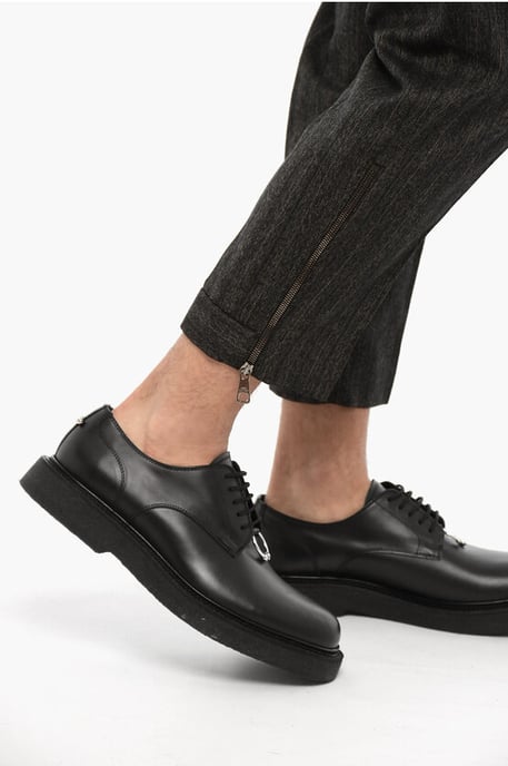 Slim fit casual broek van maagdelijke wol in grijs - Image 4