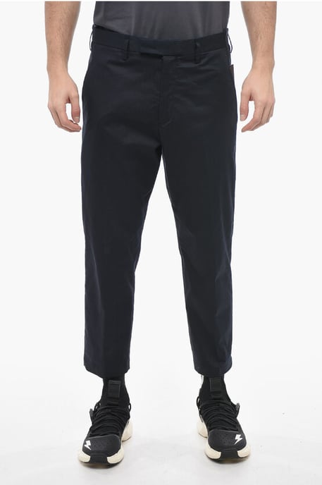 Slim Fit JAMIE-broek met riemlussen in blauw - Image 1