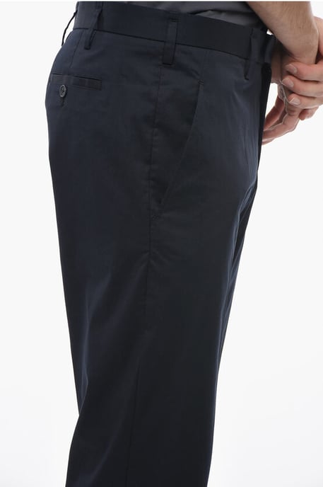 Slim Fit JAMIE-broek met riemlussen in blauw - Image 3