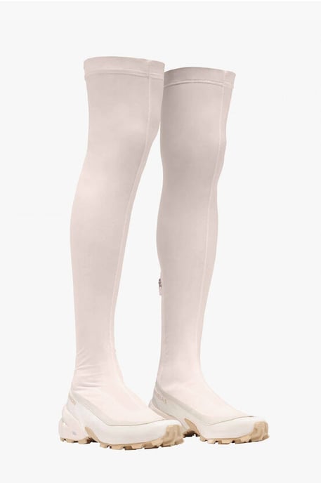 SALOMON X MM6 CROSSWADER Sock Boots met Studs in Roze - Image 1