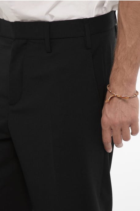 Laag getailleerde slim fit JACK-broek in zwart - Image 3