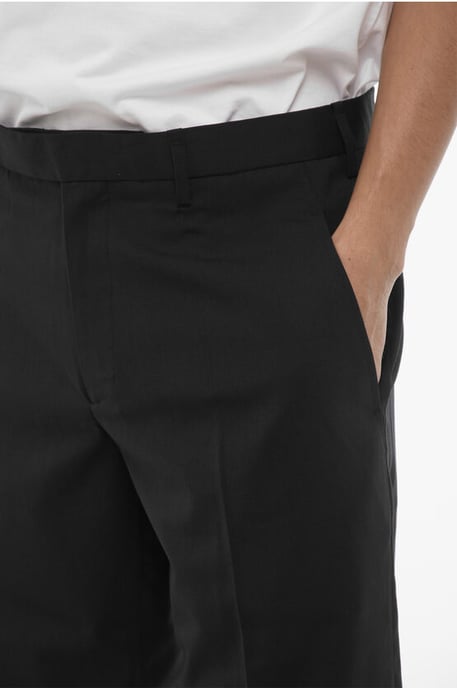 Laag getailleerde slim fit JACK-broek met manchetten in middernachtblauw - Image 3